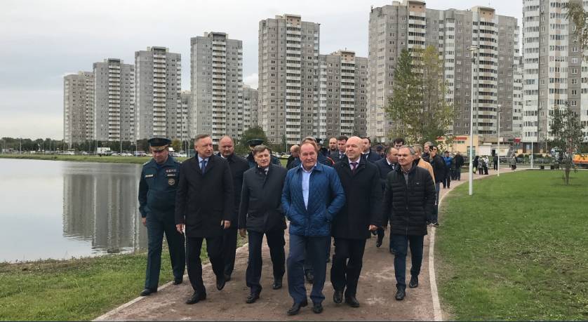 Парк «Героев-пожарных» открыл Беглов во Фрунзенском районе