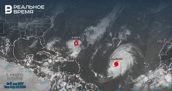 К побережью Южной Америки приближается мощный ураган «Лоренцо»