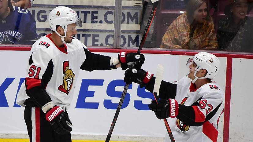 Шайба Анисимова помогла «Оттаве» победить «Ванкувер» в предсезонном матче НХЛ