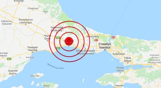 "Разрушительное" землетрясение зафиксировано в Турции