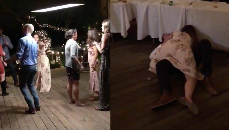 Свадебный фейл: Пара попыталась повторить знаменитое движение из «Грязных танцев» — и попала в больницу