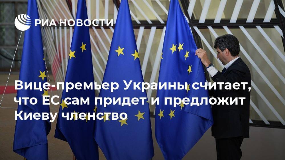 Вице-премьер Украины считает, что ЕС сам придет и предложит Киеву членство