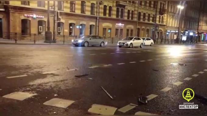 В ночном ДТП на Московском проспекте пострадали два человека