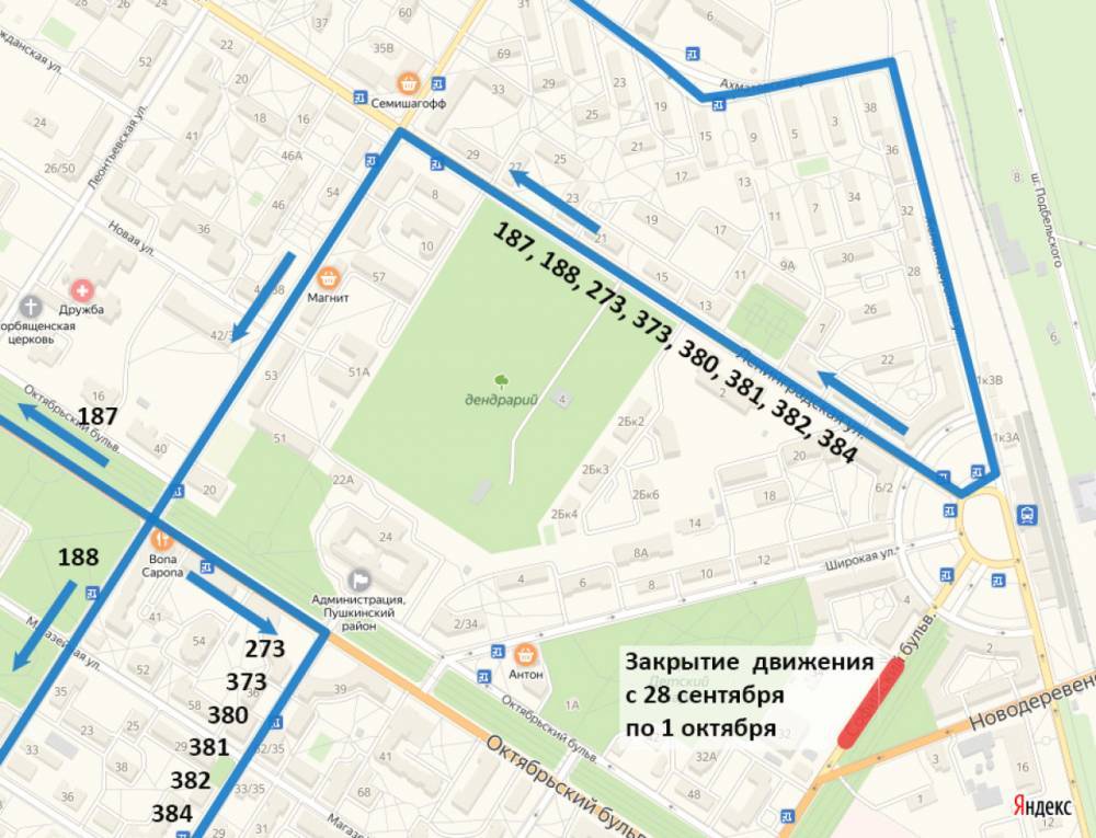 В Пушкине изменится схема движения автобусов