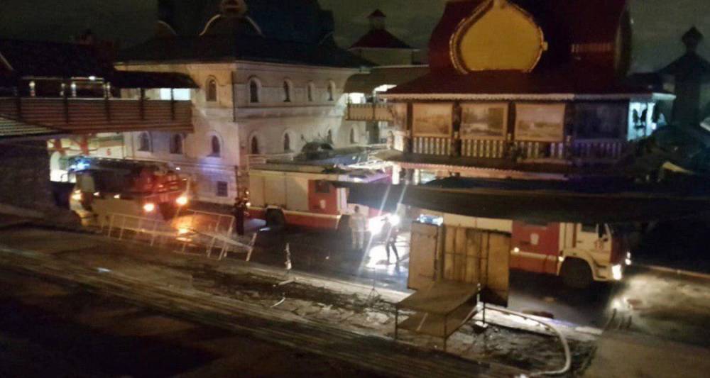 Следствие рассматривает две версии причин пожара в Измайловском кремле