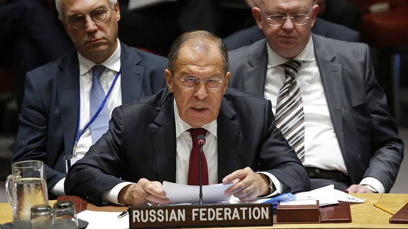 Лавров проводит заседание Совета Безопасности ООН