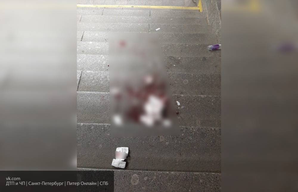 Неизвестные совершили нападение на мужчину у станции метро в Петербурге
