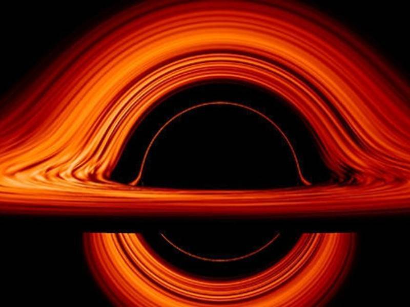 NASA визуализировало чёрную дыру