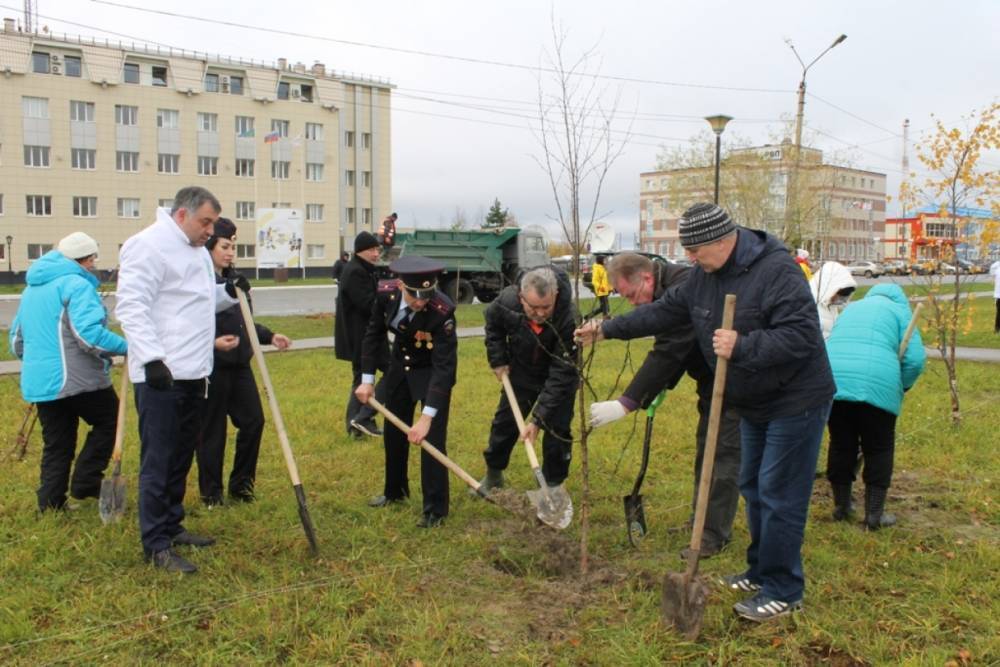 Жители Усинска приняли участие в акции «Лес Победы»
