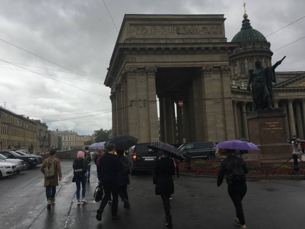 Петербург в воскресенье накроют дожди и утренний туман