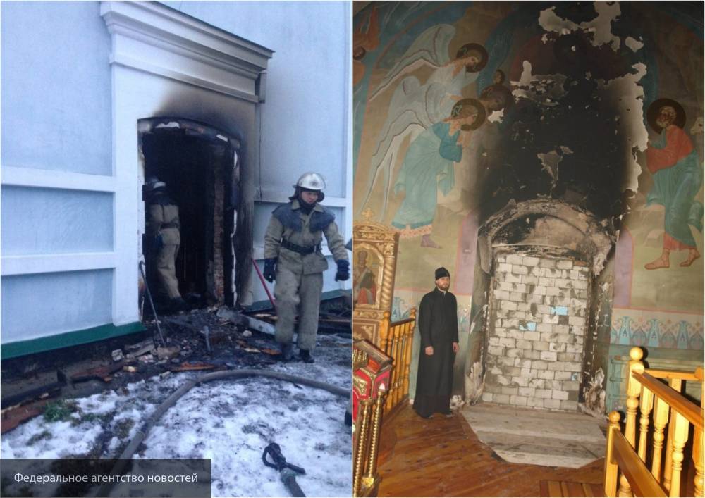 Житель Петербурга поджег храм в Василеостровском районе