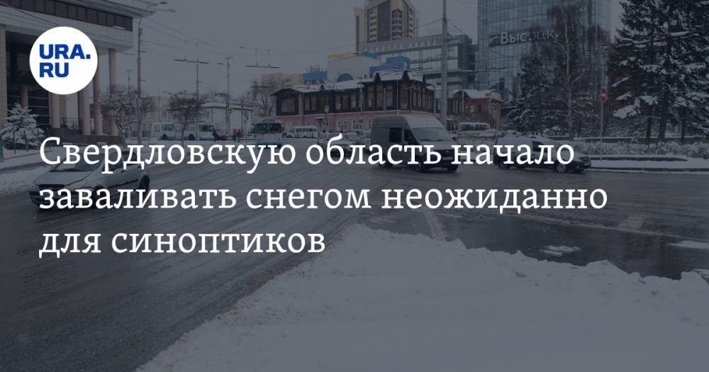Свердловскую область начало заваливать снегом неожиданно для синоптиков. ФОТО