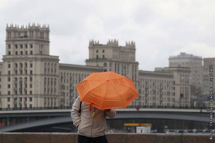 Воскресенье в Москве будет дождливым