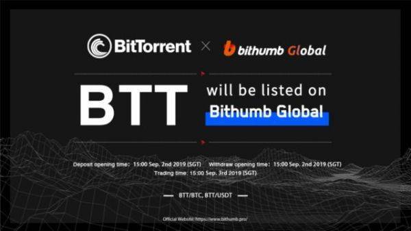 Листинг токенов TRON и BitTorrent на биржу Bithumb никак не сказались на их цене