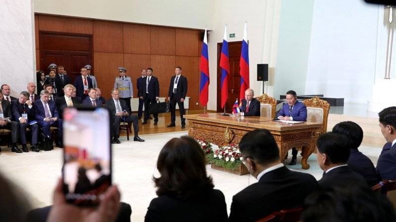 Визит Путина в Монголию вывел отношения стран на качественно высокий уровень