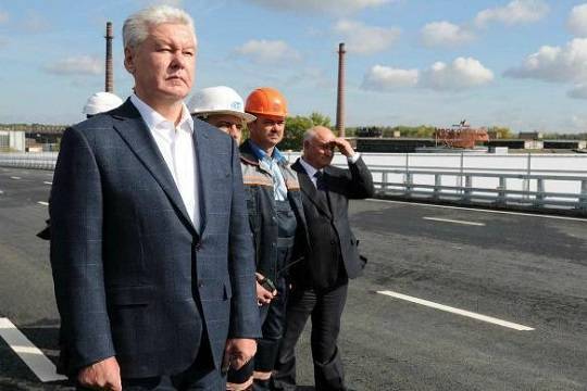 Собянин открыл после реконструкции развязку МКАД с Бесединским шоссе
