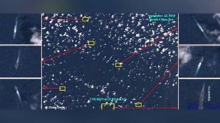 Китайские корабли взяли в ловушку американский авианосец