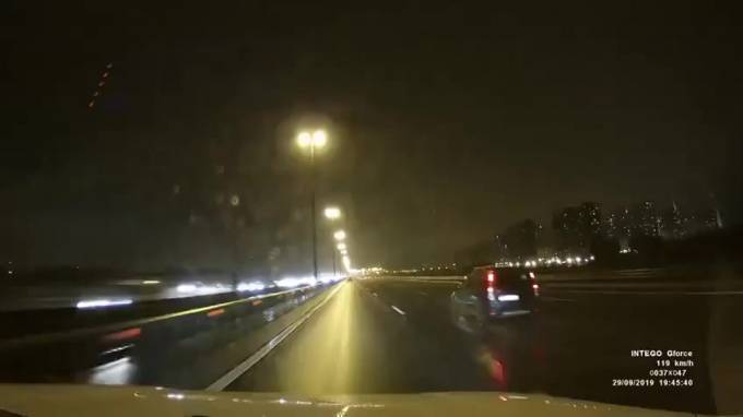 Видео: на КАД около Мурино столкнулись четыре автомобиля