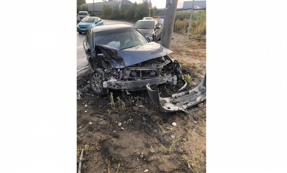 Два встречных Volvo столкнулись на дороге в Петрозаводске