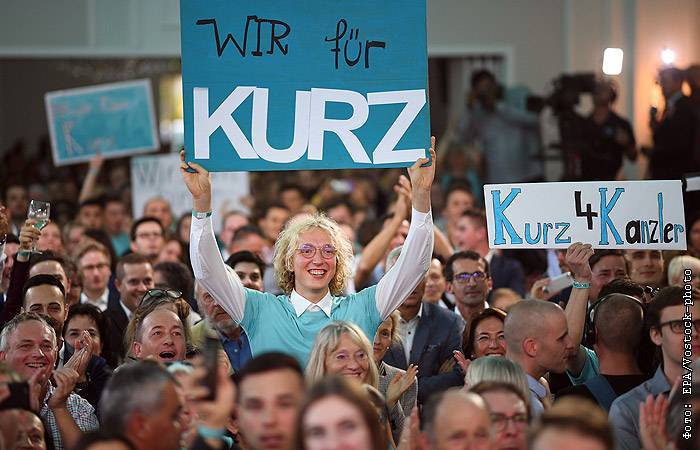 Партия Курца вышла в лидеры на парламентских выборах в Австрии