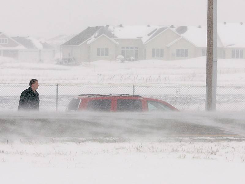 Американский штат Монтана накрыла снежная буря