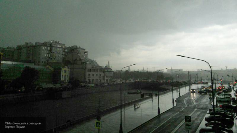 Сильные дожди ожидаются в Москве со следующей недели