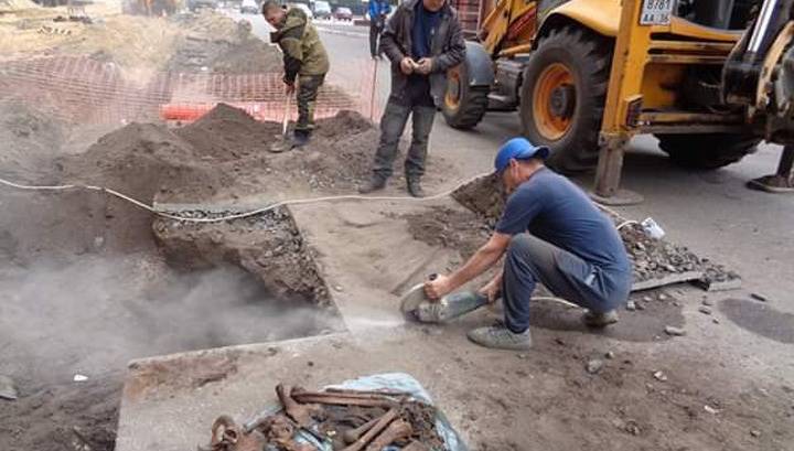 На территории отеля "Бенефит Плаза" в Воронеже нашли воинское захоронение