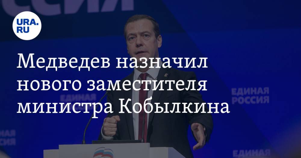 Медведев назначил нового заместителя министра Кобылкина