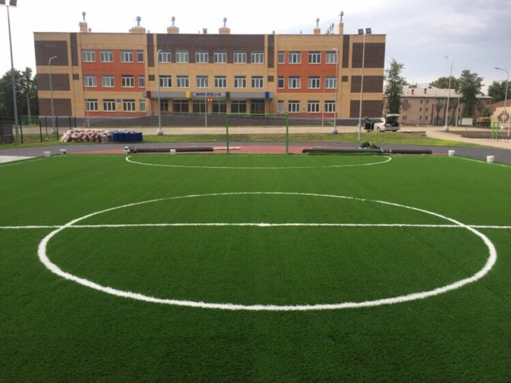 В Старорусском районе открыли новое футбольное поле