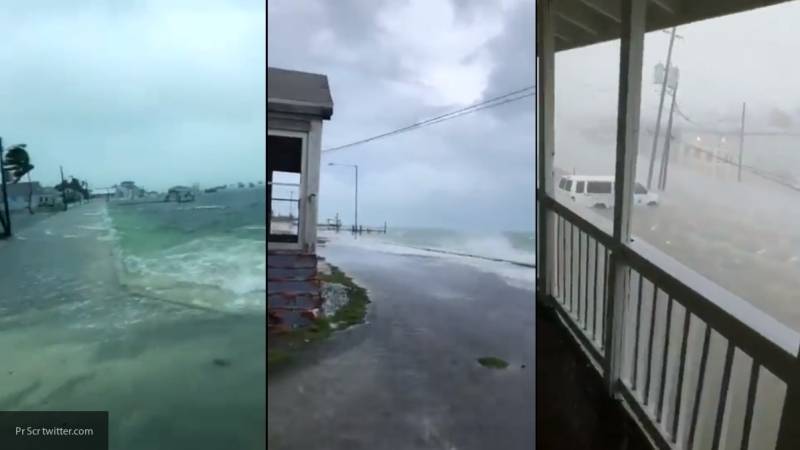 Опубликовано видео обрушившегося на Багамские острова урагана "Дориан"
