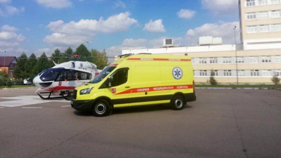Вертолетную площадку открыли в детской больнице в Москве