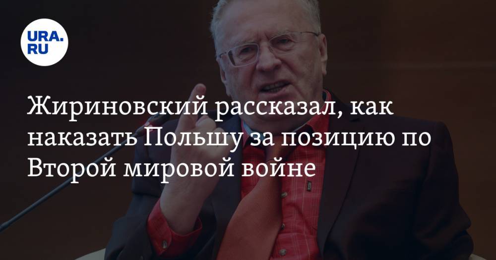 Жириновский рассказал, как наказать Польшу за позицию по Второй мировой войне