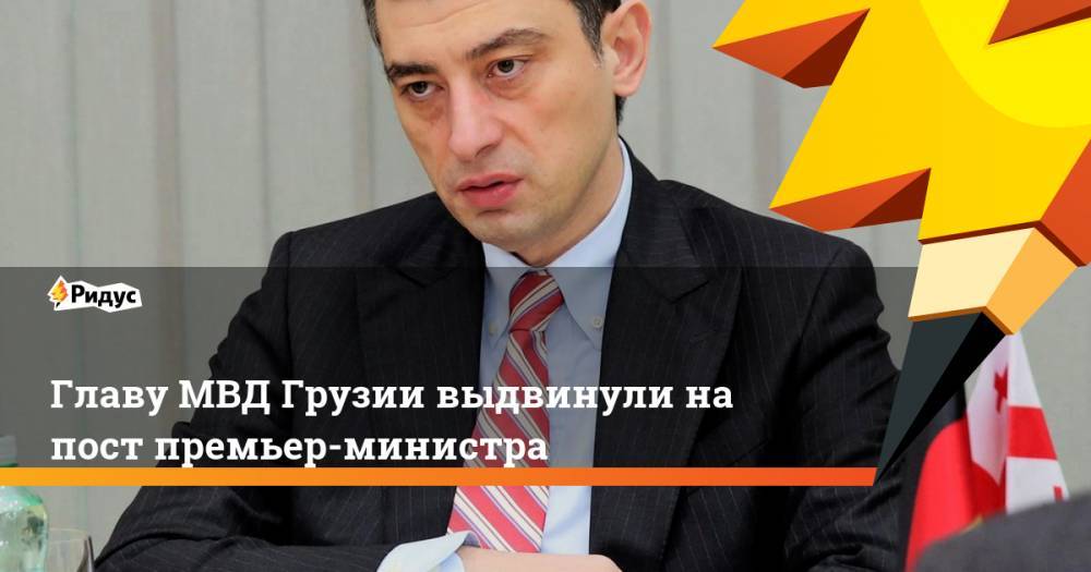 Главу МВД Грузии выдвинули на пост премьер-министра