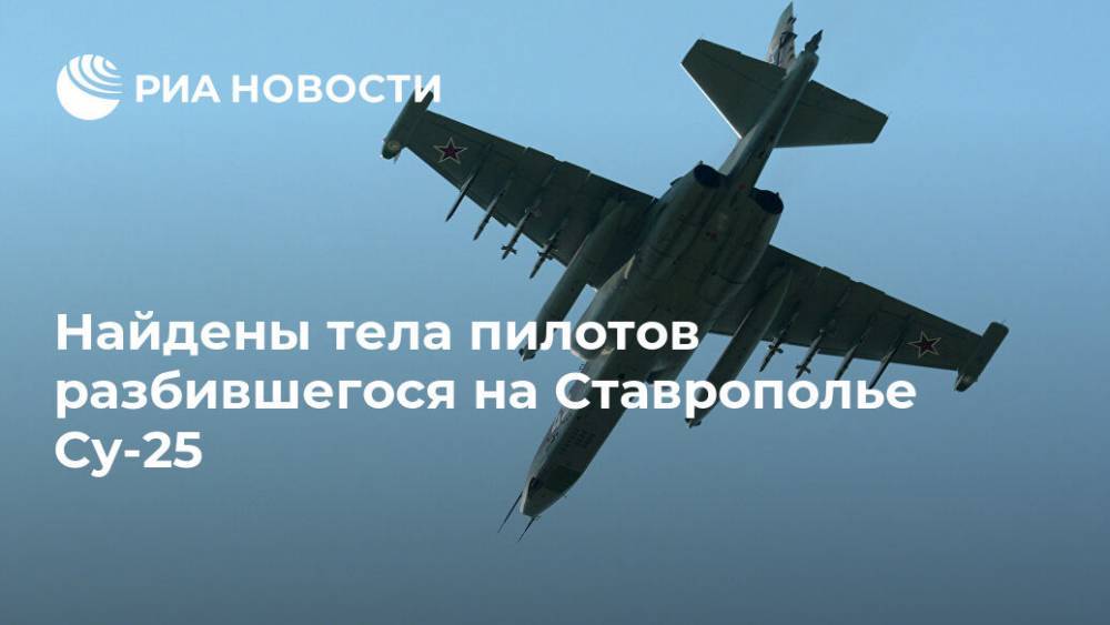 Найдены тела пилотов разбившегося на Ставрополье Су-25