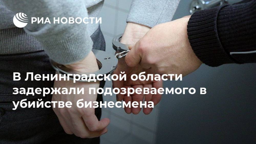 В Ленинградской области задержали подозреваемого в убийстве бизнесмена