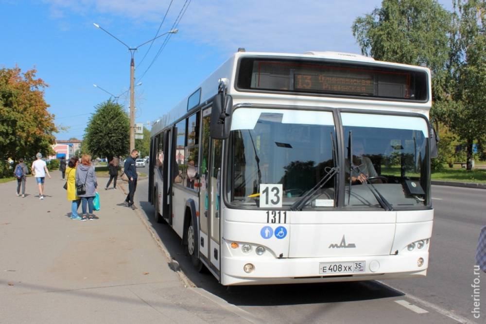 В Череповце 8 сентября проезд в автобусах будет бесплатным