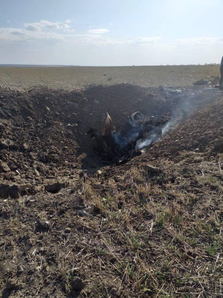 В Сети опубликовано фото рухнувшего на Ставрополье Су-25