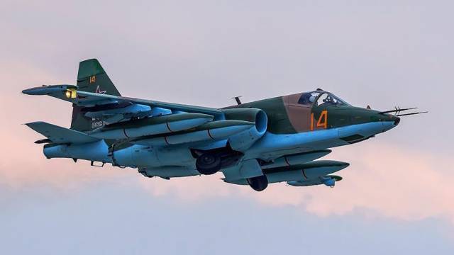 Су-25 потерпел крушение при отработке фигуры высшего пилотажа