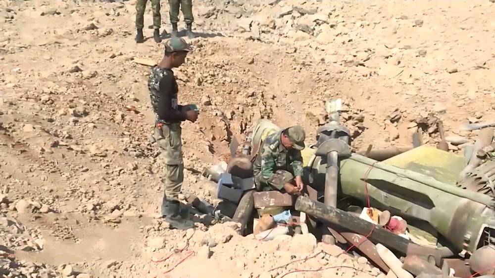 Сирийские саперы уничтожили боеприпасы боевиков в Восточной Гуте