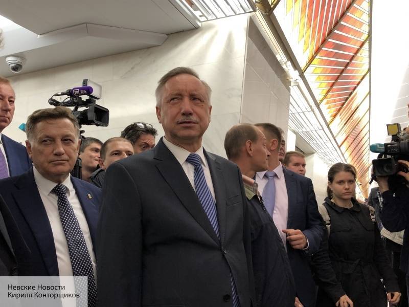 Беглов приехал с инспекцией на новые станции метро Фрунзенского радиуса в Петербурге