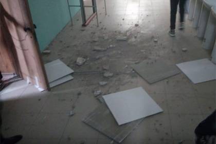 В российской школе на голову девочки рухнул потолок