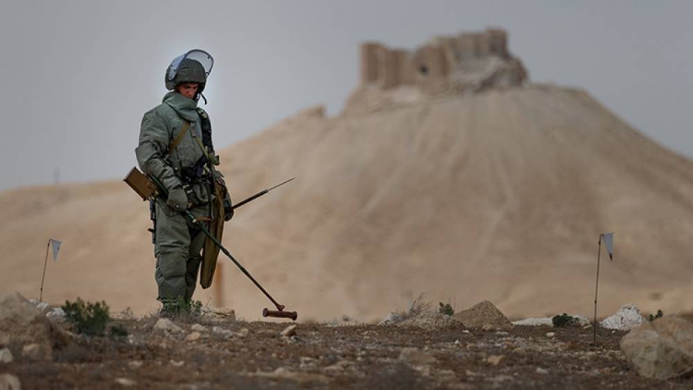 Сирийские саперы уничтожили боеприпасы, найденные российскими военными в Восточной Гуте
