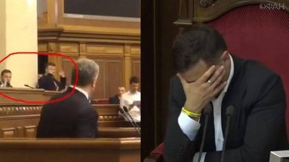 Пародирующий Порошенко в Раде глава офиса Зеленского попал на видео