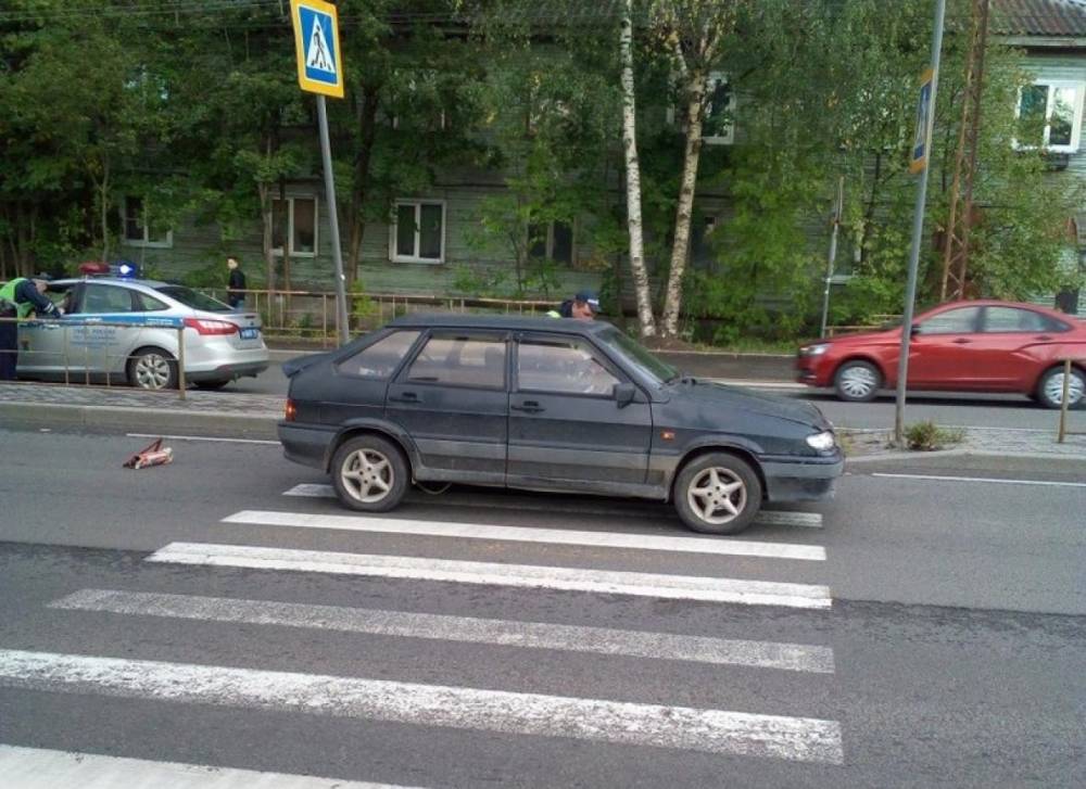 Водитель ВАЗа сбил пешехода на переходе в Петрозаводске