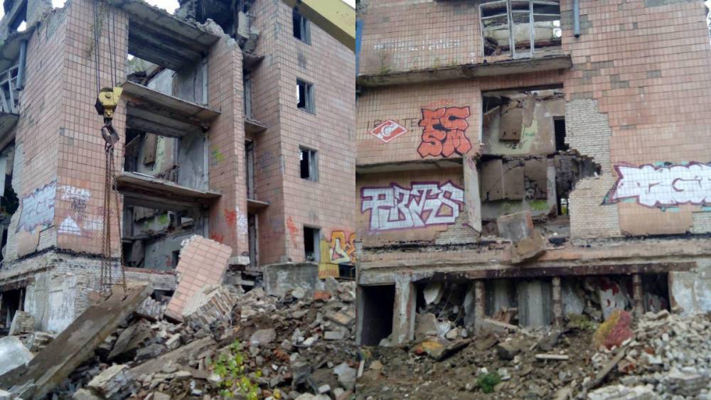 В Подмосковье обрушилось здание заброшенного детского лагеря