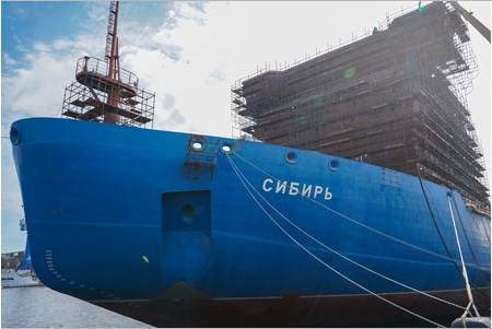 В России завершен ключевой этап строительства атомного ледокола «Сибирь»