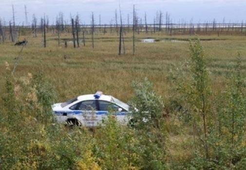 В полиции Ямала рассказали о причине ЧП с автомобилем МВД, съехавшем на трассе в кювет