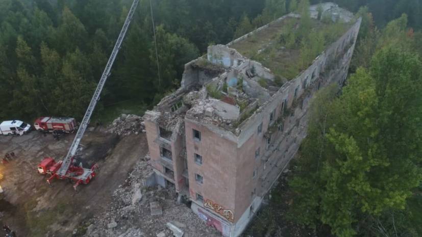 После обрушения здания в Подмосковье разобрано 70 кубометров завалов