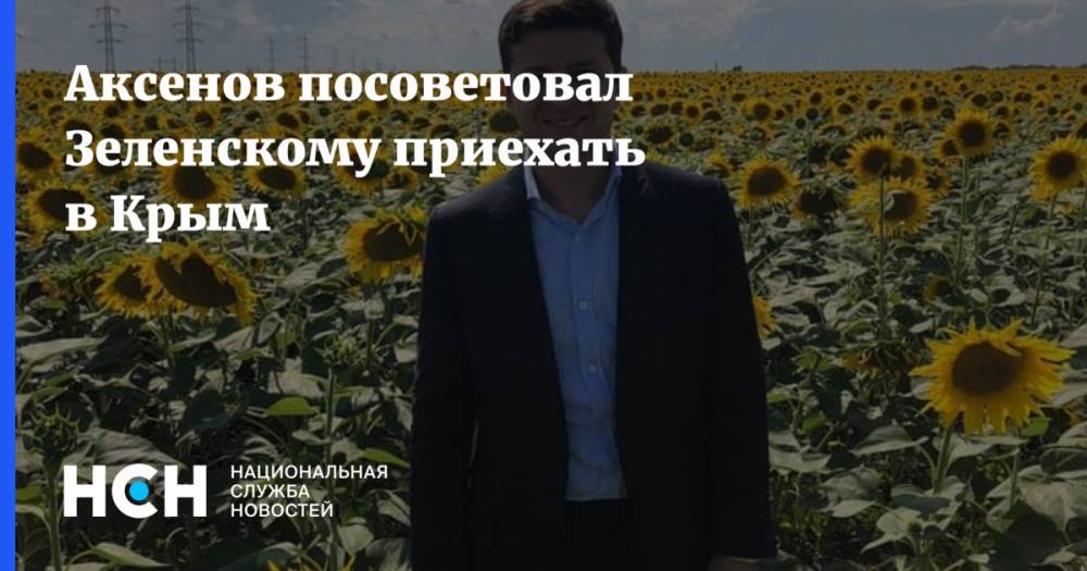 Аксенов посоветовал Зеленскому приехать в Крым