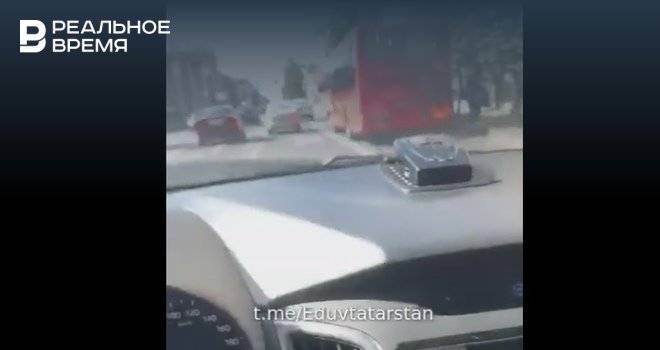 В АТП Татарстана рассказали, как водитель спасал пассажиров из горящего автобуса в Казани